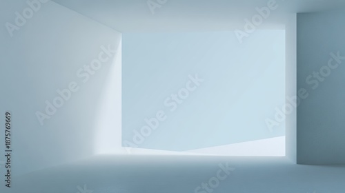 Wallpaper Mural Minimalist Interior Space with Soft Natural Light and Clean Lines Torontodigital.ca