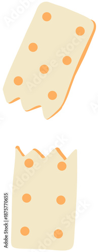 A rectangular vanilla cookie bar topped with sprinkles, blending simplicity and cheerful decoration.