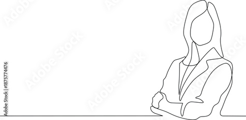 Silhouette of a professional woman Vector