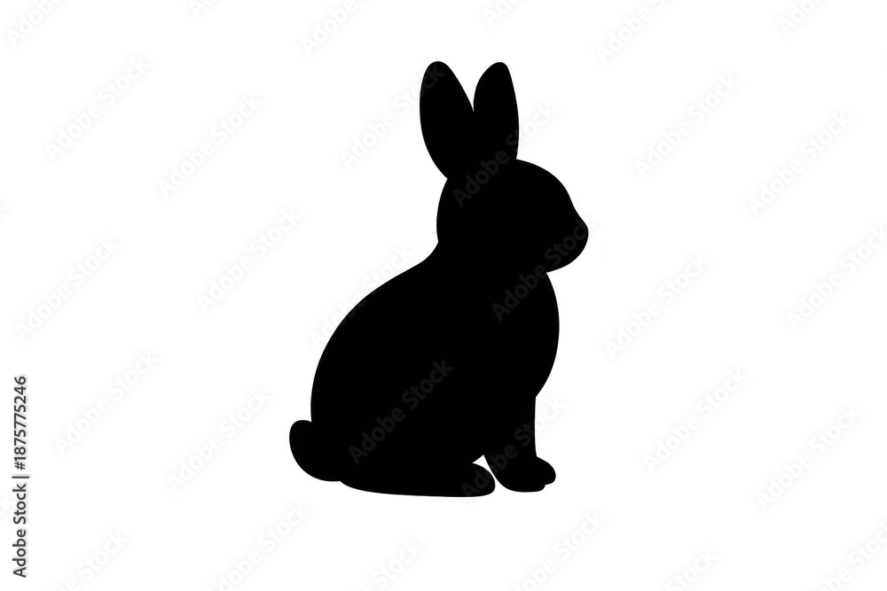 Fototapeta premium Minimalist Image, Solid Black Color, with transparent background design.