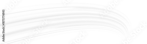 Abstract white light energy made of glowing curved trails and smooth motion. Rotating lines simulate speed and futuristic power flow. Clean vector illustration isolated on transparent background.