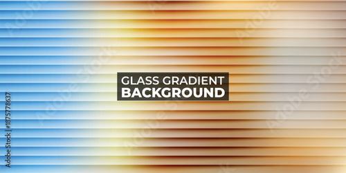 Abstract Glass Texture Background with Soft Gradient Colors and Horizontal Reeded Glass Lines for Modern Minimalist Design
