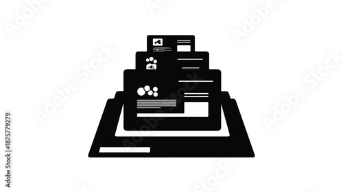 vector drawing of a building