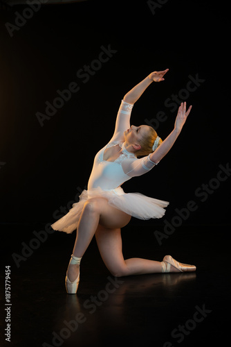 Pose der Balletttänzerin Ballerina