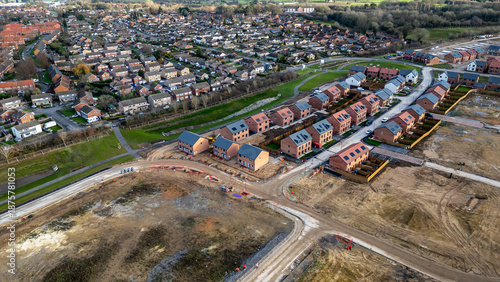 Residential development and existing housing estate at Taylor Wimpey, Ripon.