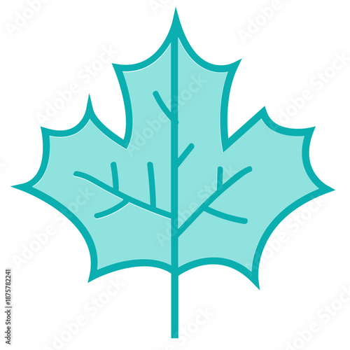 A vibrant maple leaf icon and vector illustration featuring a festive Christmas star design for a holiday celebration, blending winter nature shapes with autumn season art for a colorful wallpaper