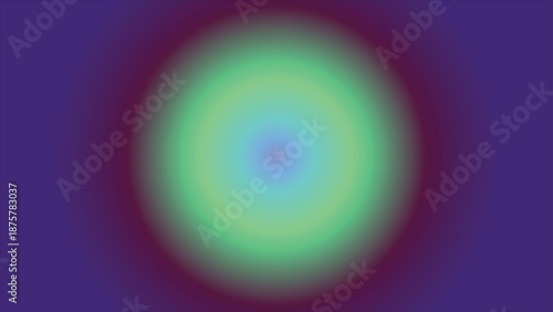 a green and purple gradient circle on a dark blue background