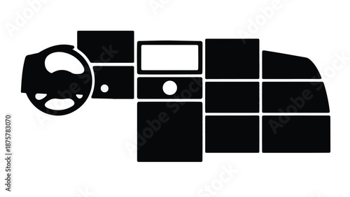 photo camera on white background