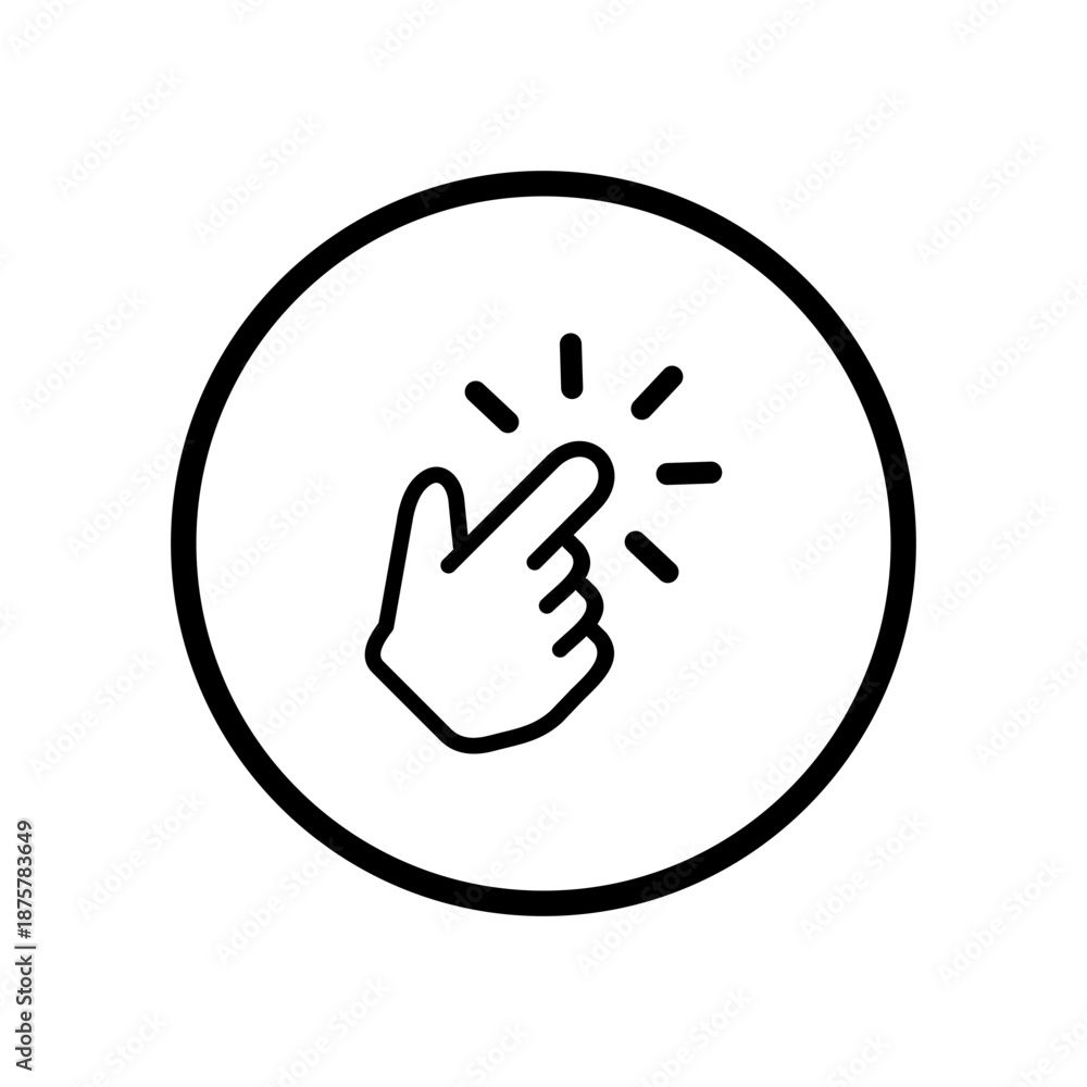 Fototapeta premium EASY TO USE ICON