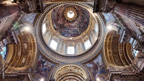 The dome of Chiesa di Sant’Agnese in Agone in Rome