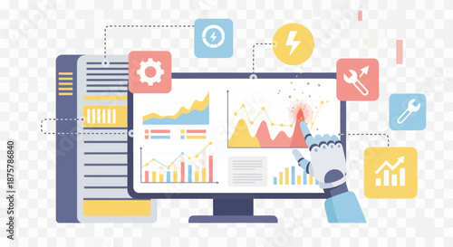 Futuristic robotics and data analysis for business intelligence