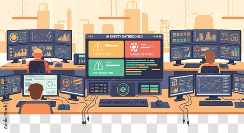 Control center for ai system monitoring with alert notifications and data analytics