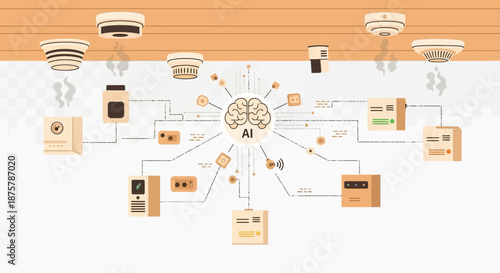 Smart home ai integration: seamless connectivity and automation concept