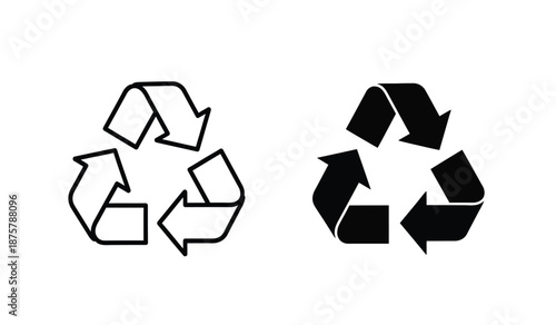 Recycling symbols, recycling icons, eco friendly signs, environmental symbols, recycle logo, eco icons, green symbols
