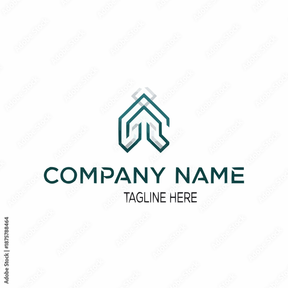Fototapeta premium Modern abstract geometric logo design for a company.