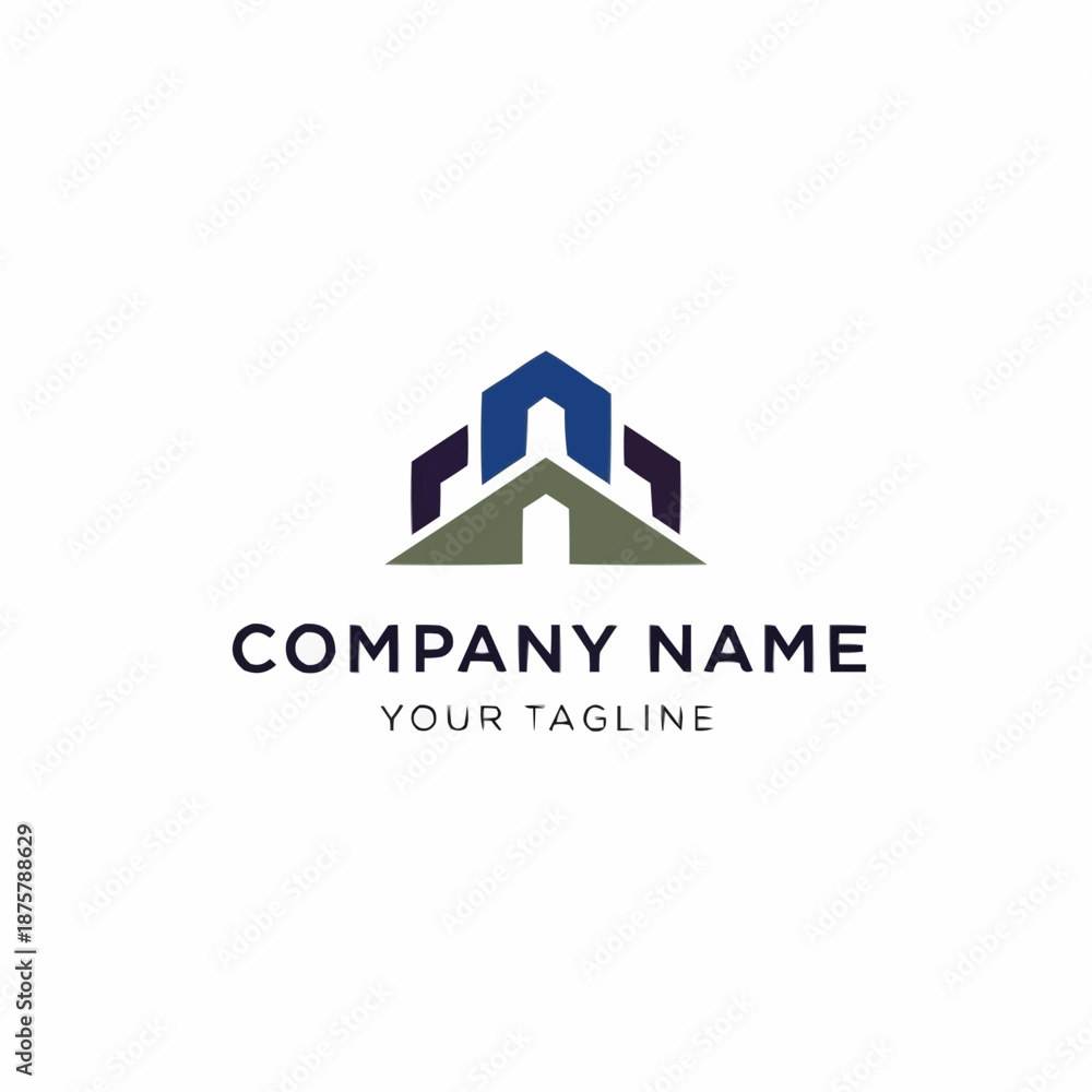 Fototapeta premium Modern Abstract Building Logo Design for Company.
