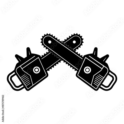 Crossed Chainsaws
