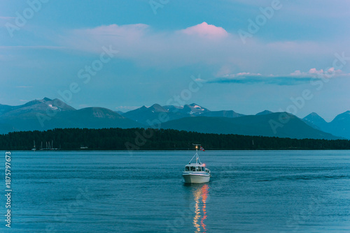 Little boat on the sea 