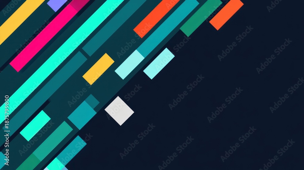 Fototapeta premium abstract background with colorful lines