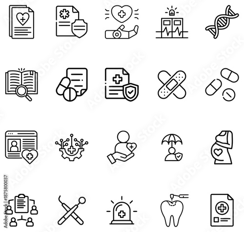 Medical and healthcare representing research patient care and treatment