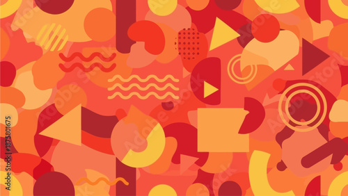 abstract seamless pattern with flowers