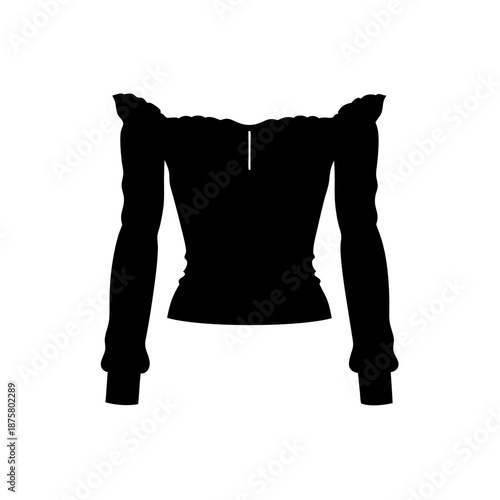 Buy black off the shoulder long sleeve top online fashion trending clothing for women style shop
