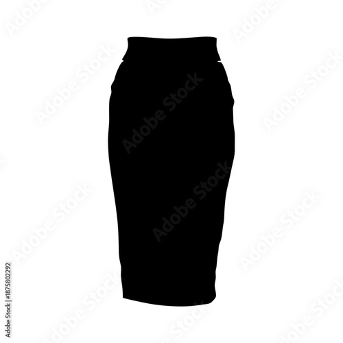 Shop black pencil skirt high waisted midi skirt for women business casual office wear fashion style