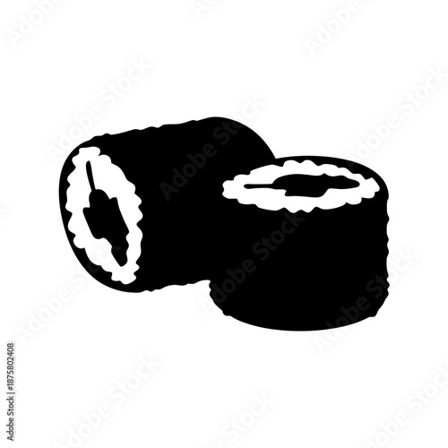 Sushi roll maki japanese food cuisine oriental rice nori seaweed healthy eating asian restaurant menu design