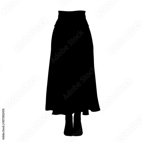 Shop black maxi skirt high waisted a line long skirt women's fashion clothing online buy now style