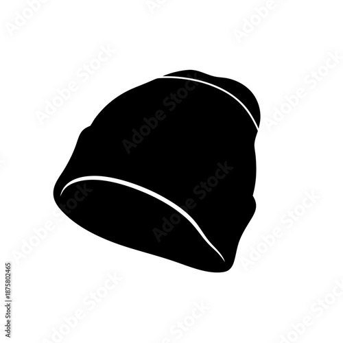 Shop black beanie hat for winter fashion and warmth stylish knit cap headwear accessory apparel trend