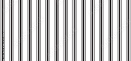 Classic black and white vertical pinstripe seamless pattern for modern design Vector, illustration