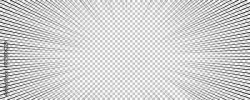 Black comic book transparent background