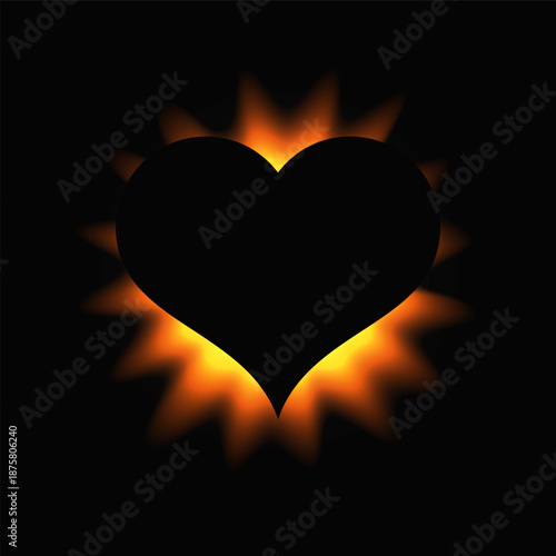 Heart illuminate light frame