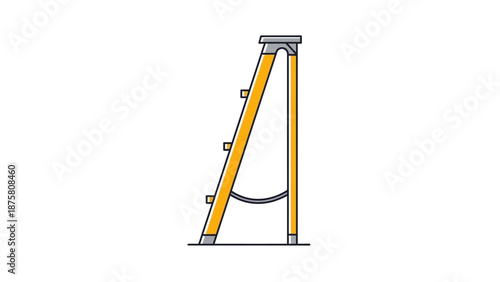 Tripod Stand with Adjustable Orange Legs.