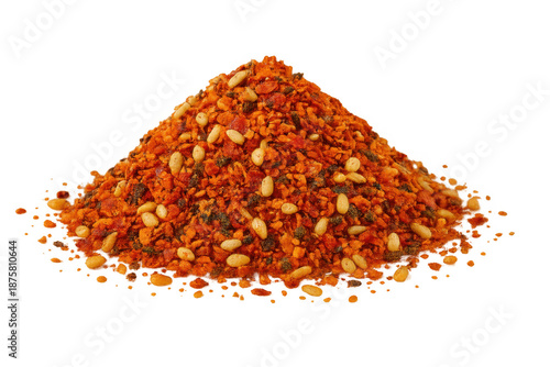 Shichimi togarashi seven spice chili mix pile