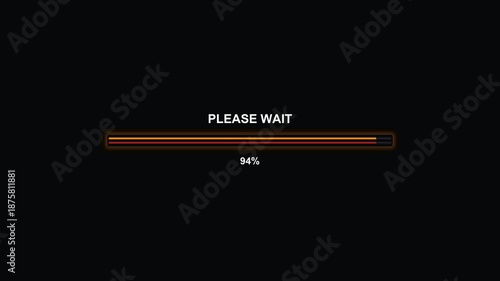 Wallpaper Mural Stylish modern progress bar animation with vibrant colors in a digital format showing loading status and completion percentage Torontodigital.ca