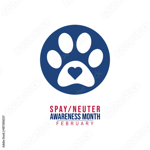 Vector graphic of Spay/Neuter Awareness Month for Spay/Neuter Awareness Month awareness.