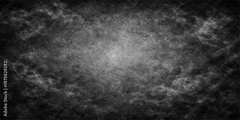 Obraz premium An abstract dark grunge background with a textured black and white pattern on an aged stone wall surface creating a vintage gray concrete backdrop