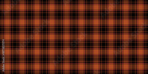 Classic tartan plaid pattern in warm autumnal tones. Seamless textile design evokes tradition and comfort. Ideal for backgrounds, apparel, or seasonal designs.