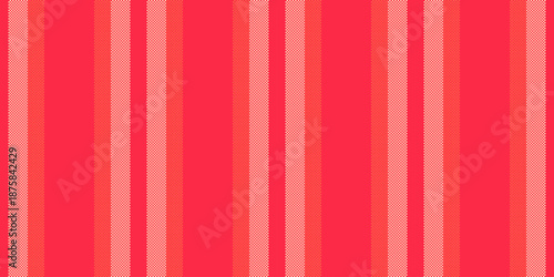 Bomplexity vertical lines background, party seamless textile texture. Frame pattern stripe vector fabric in red and peach puff colors.