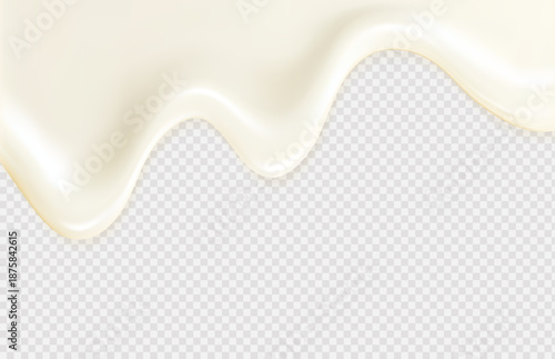 Liquid vector dripping ice cream texture. 