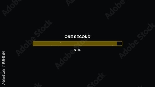 Wallpaper Mural Progress bar animation shows vibrant colors filling up over a time frame of one second in modern visual display Torontodigital.ca