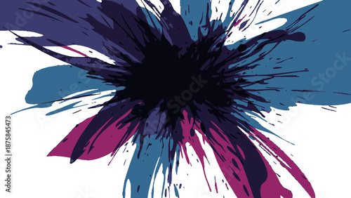 Abstract colorful bird logo design element.