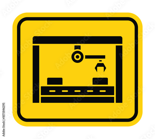 Industrial Crane Operator Warning Sign for Construction and Safety Zones