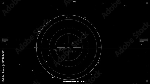 Hud elements animation designed for web designers and sci-fi video creators showcasing tracking and mapping technology