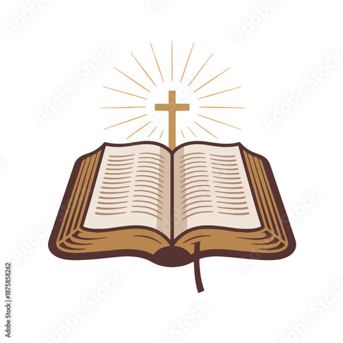 Holy Bible with Cross