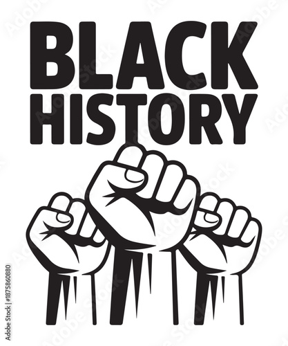 Black History Fist Raised in Solidarity