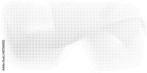 Half tone gradient. Dotted gradient, fine dot spraying and halftone dotted background seamless horizontal geometric pattern vector template set.