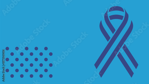 Purple ribbon awareness symbol Vector