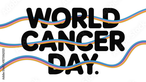 Celebrate world cancer day Vector